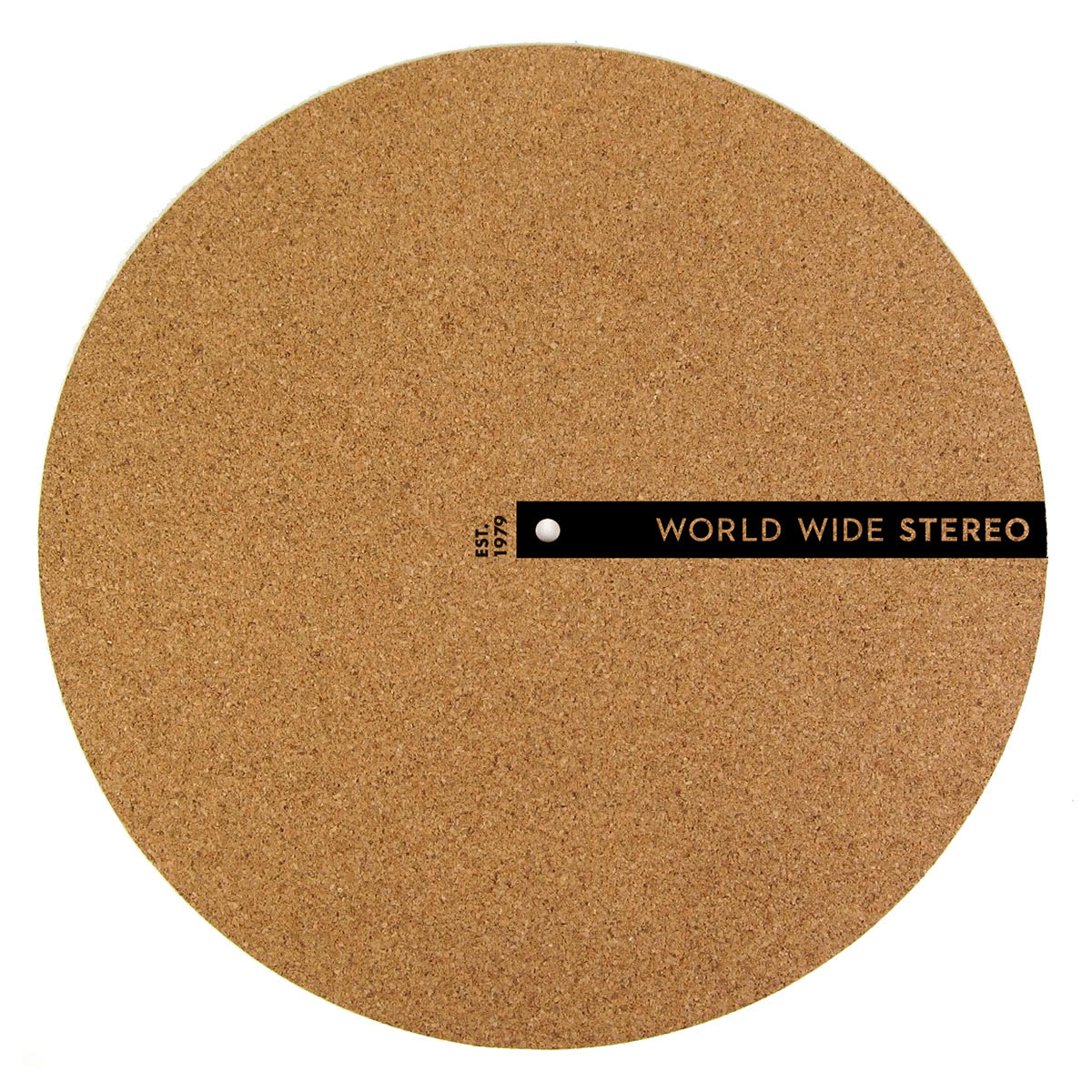 World Wide Stereo Record Care Kit with 12" Modern Series Cork Slipmat and Anti-Static Record Brush