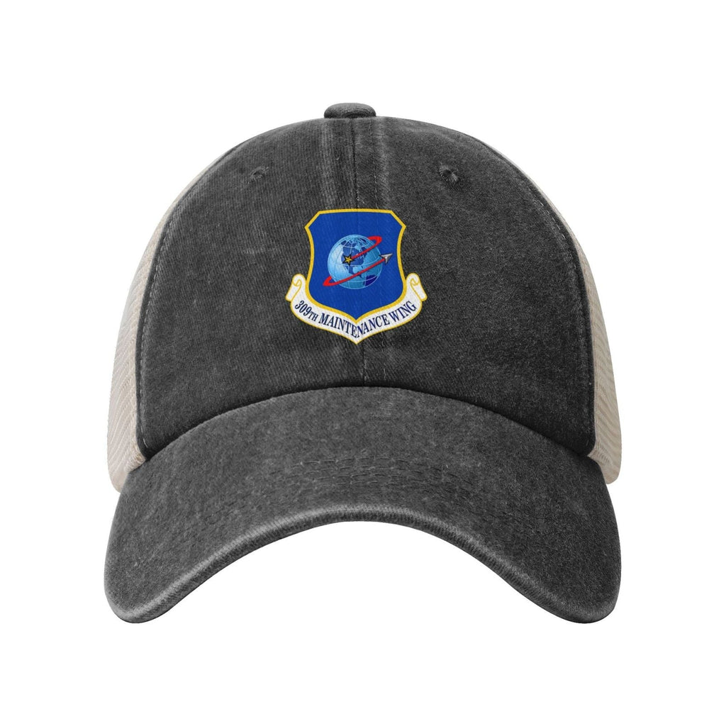 309th Maintenance Wing Printed unisex baseball cap adjustable grid baseball cap veteran gift