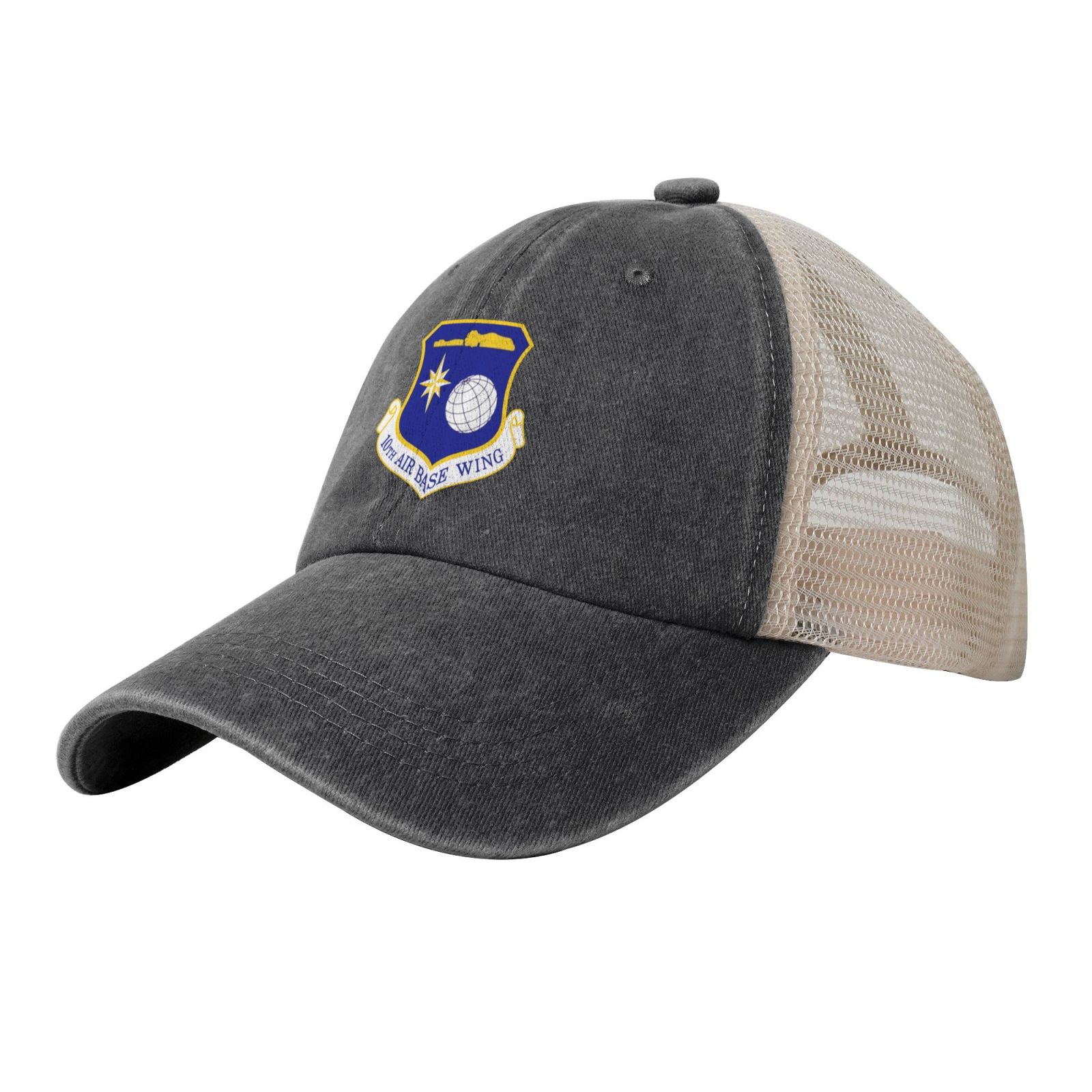 10th Air Base Wing Printed unisex baseball cap adjustable grid baseball cap veteran gift