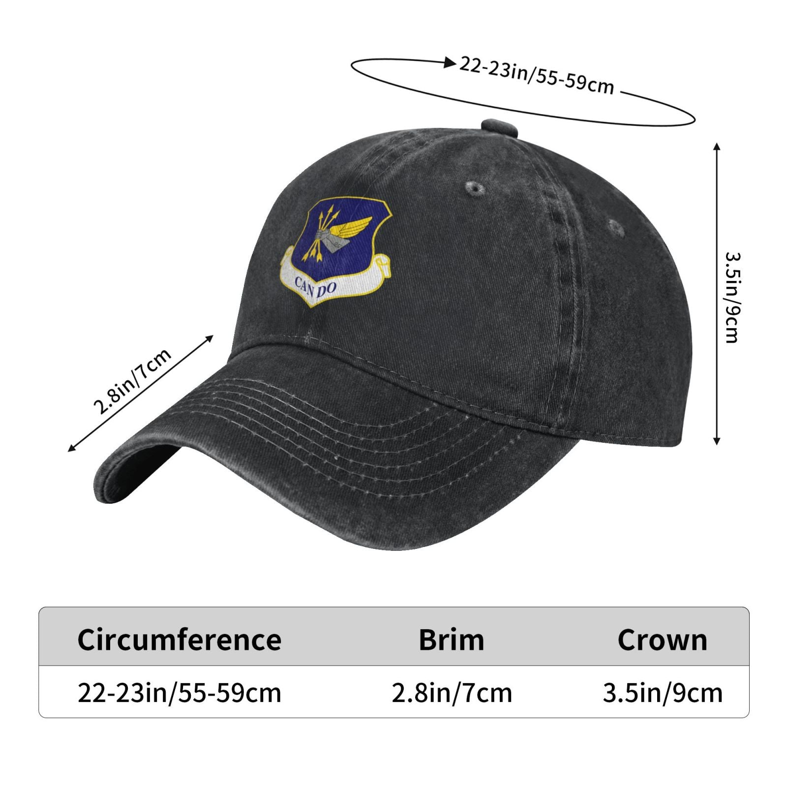 305th Air Mobility Wing Printed unisex baseball cap adjustable cap veteran gift