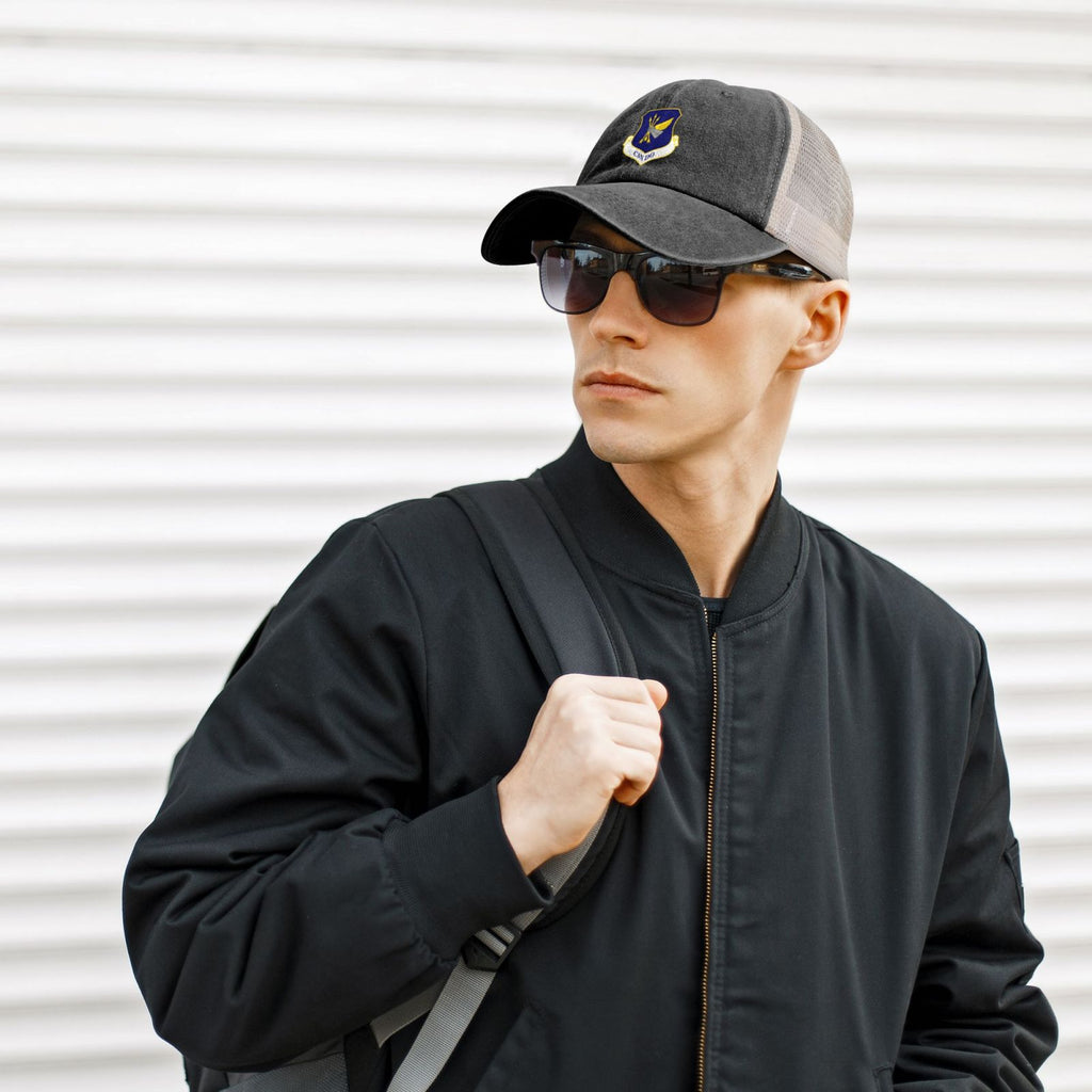 305th Air Mobility Wing Printed unisex baseball cap adjustable grid baseball cap veteran gift