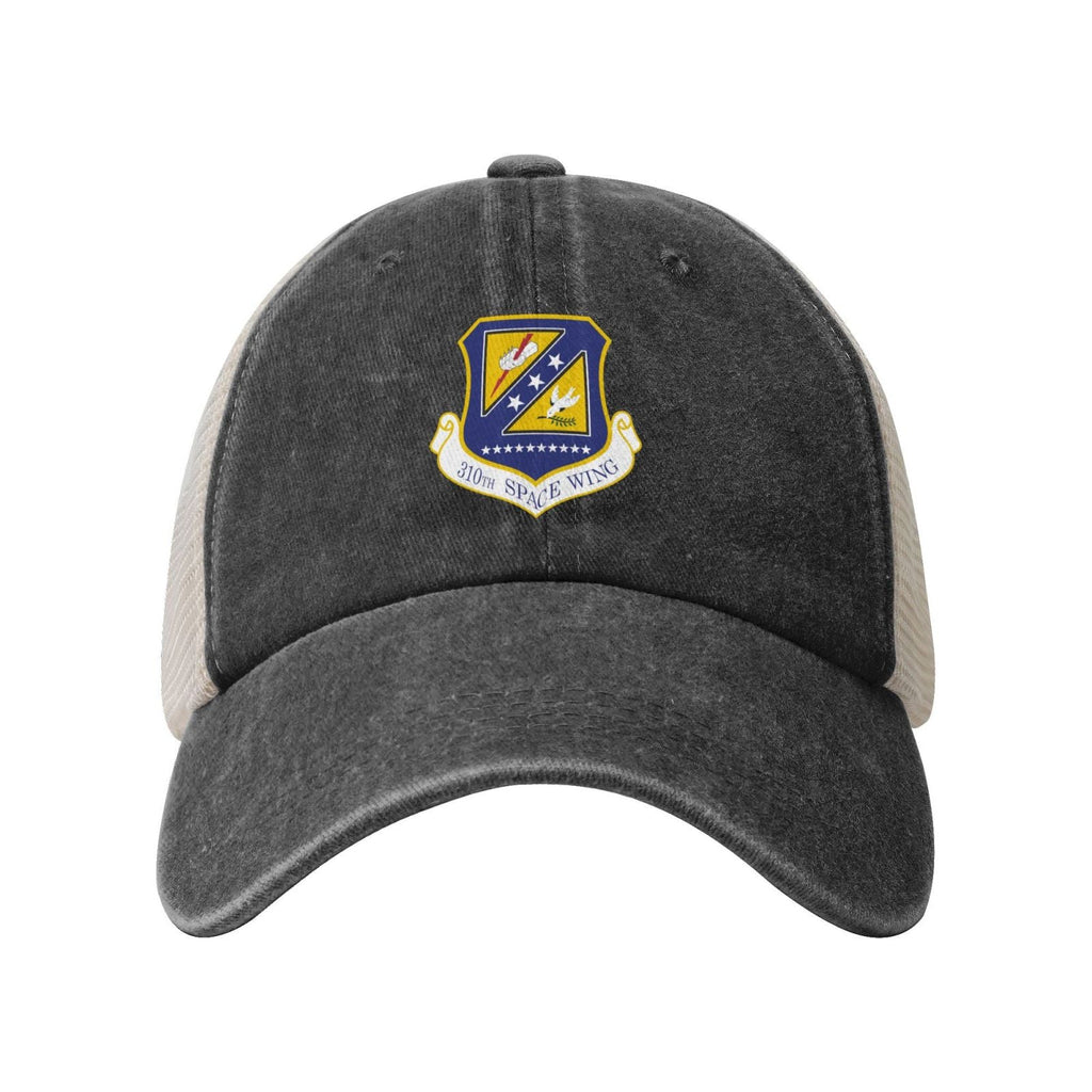 310th Space Wing Printed unisex baseball cap adjustable grid baseball cap veteran gift