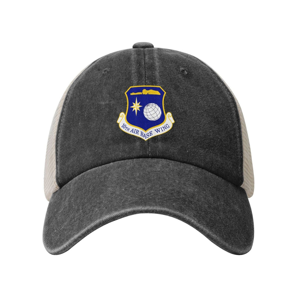 10th Air Base Wing Printed unisex baseball cap adjustable grid baseball cap veteran gift