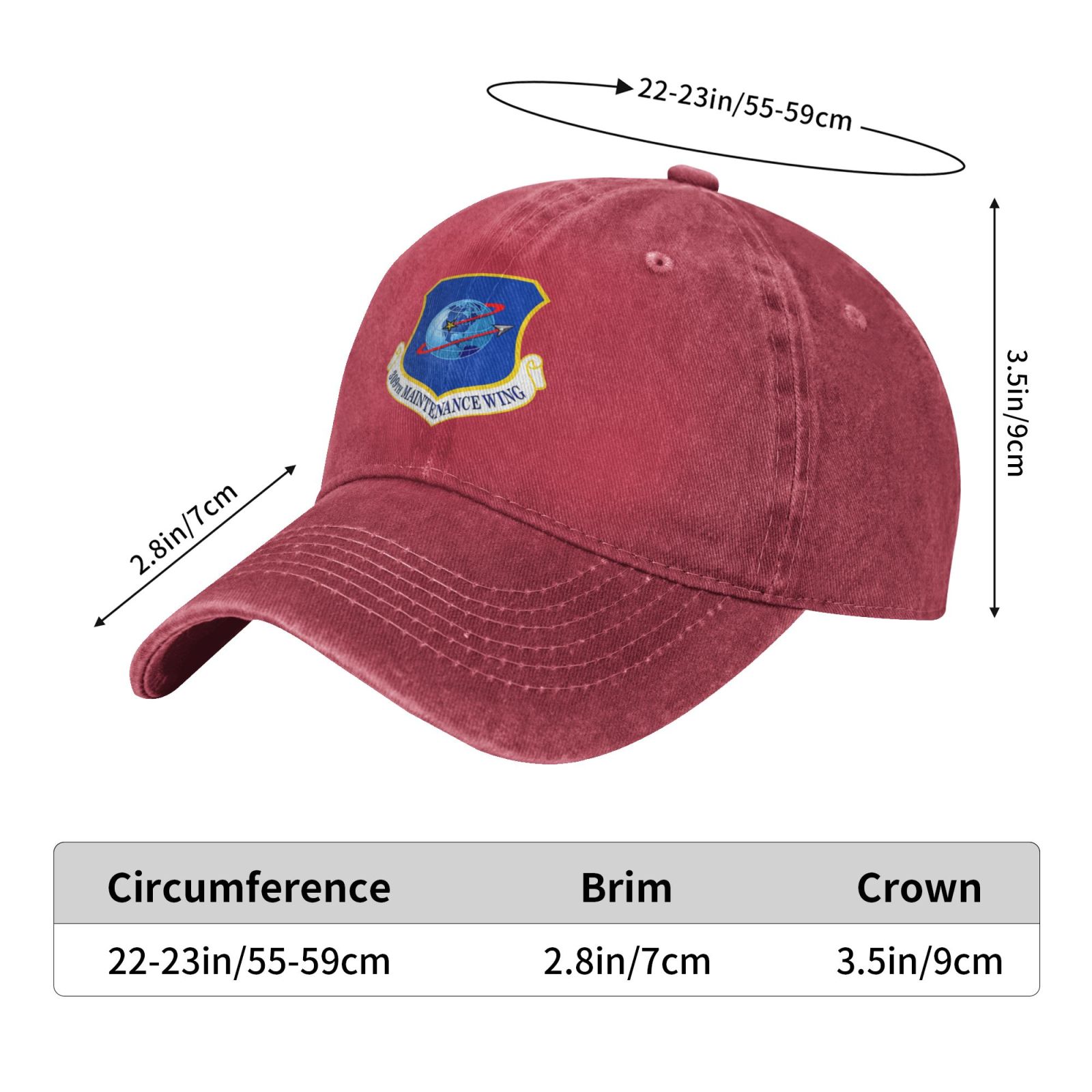 309th Maintenance Wing Printing unisex baseball cap adjustable cap veteran gift