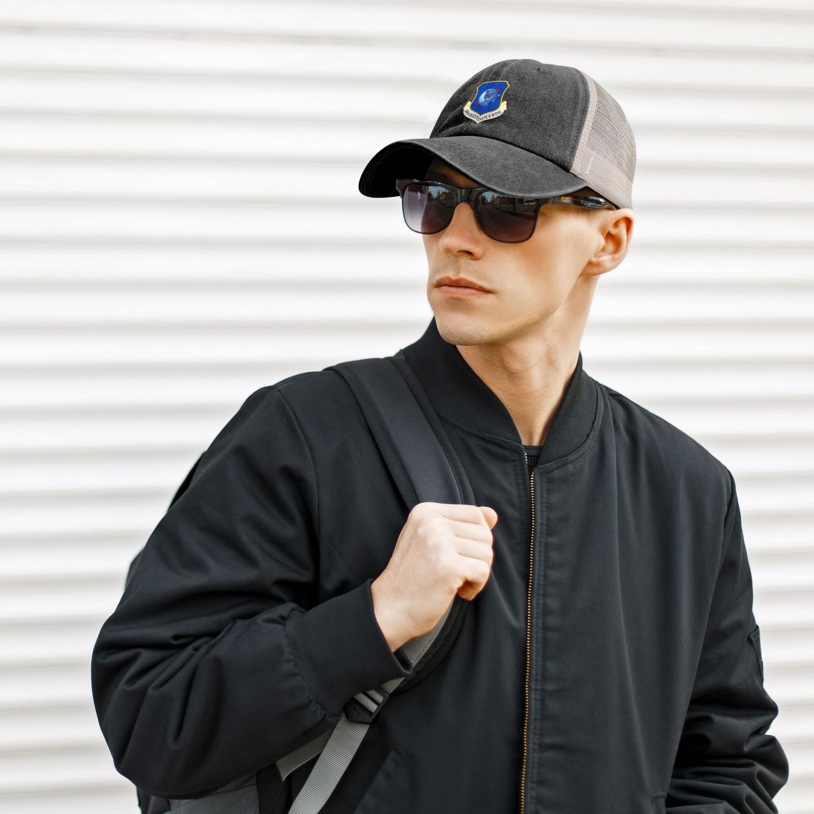 309th Maintenance Wing Printed unisex baseball cap adjustable grid baseball cap veteran gift