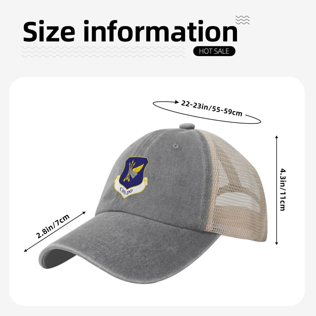 305th Air Mobility Wing Printed unisex baseball cap adjustable grid baseball cap veteran gift