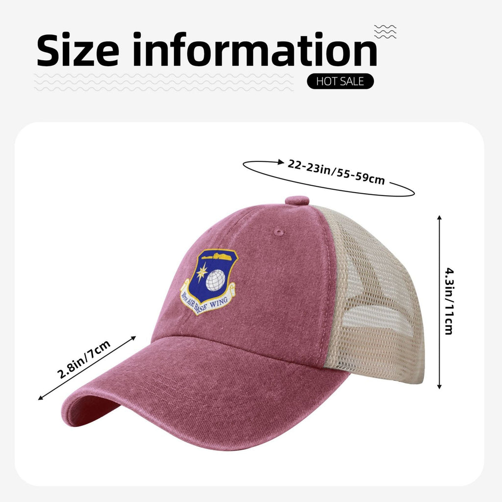 10th Air Base Wing Printed unisex baseball cap adjustable grid baseball cap veteran gift