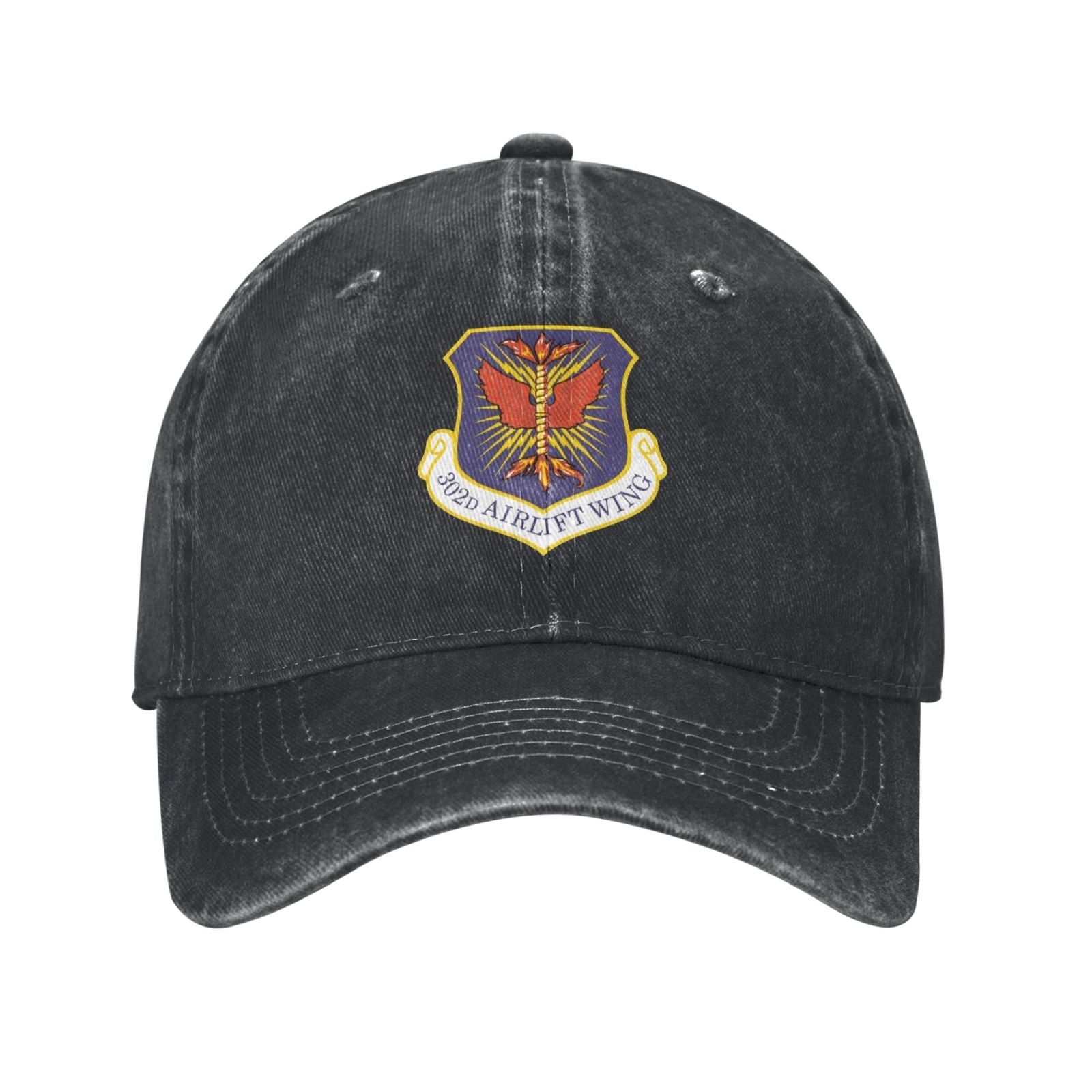 302d Airlift Wing Printing unisex baseball cap adjustable cap veteran gift