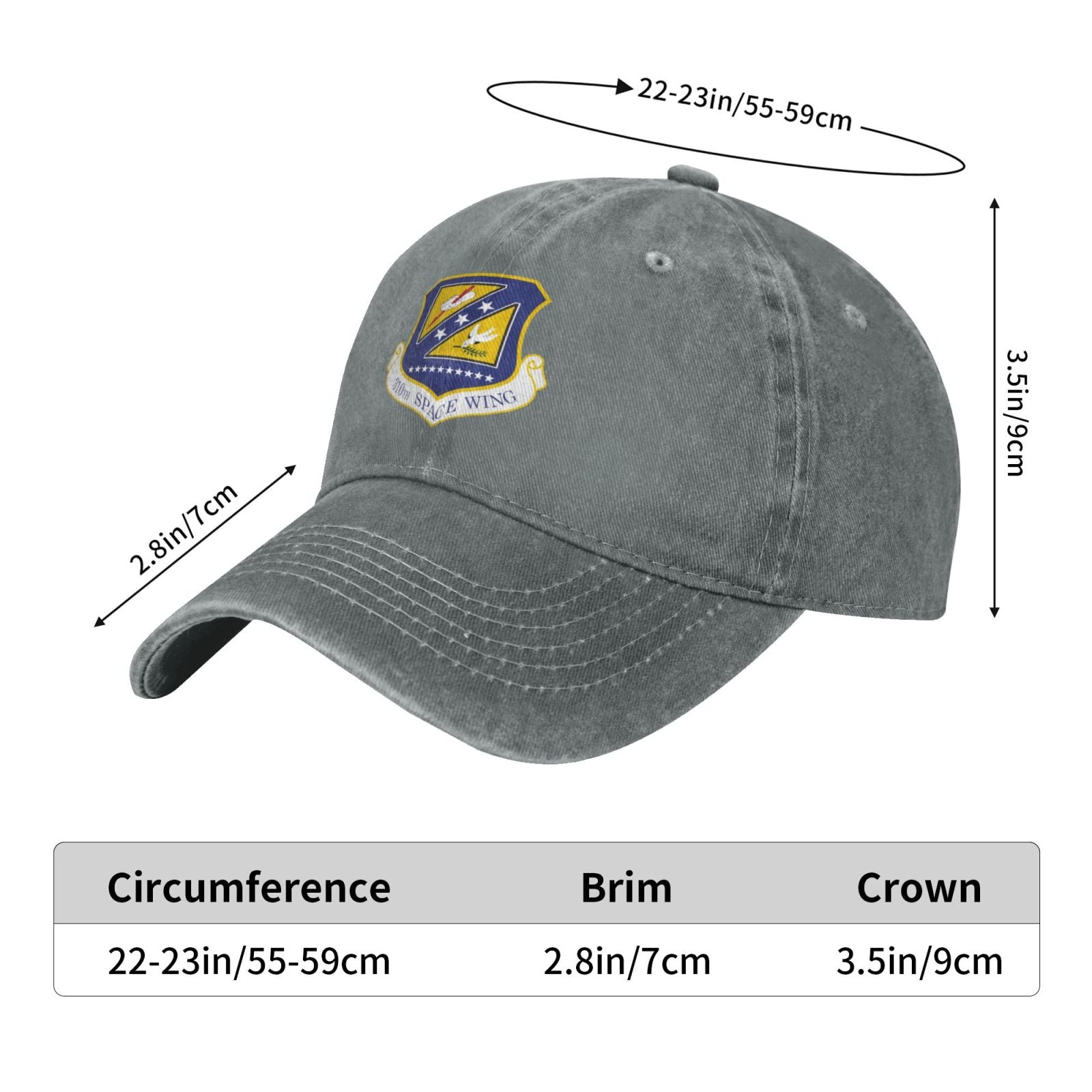 310th Space Wing Printed unisex baseball cap adjustable cap veteran gift