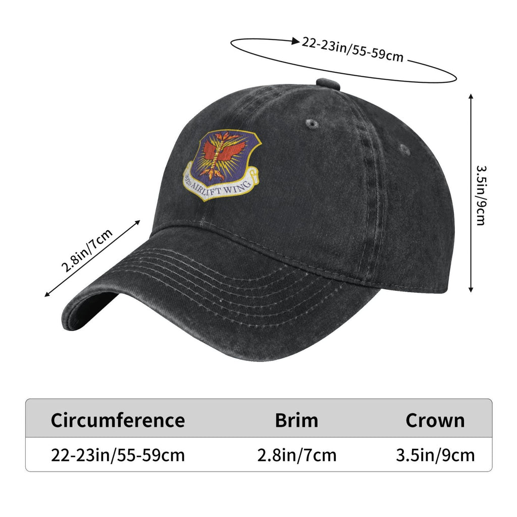 302d Airlift Wing Printing unisex baseball cap adjustable cap veteran gift