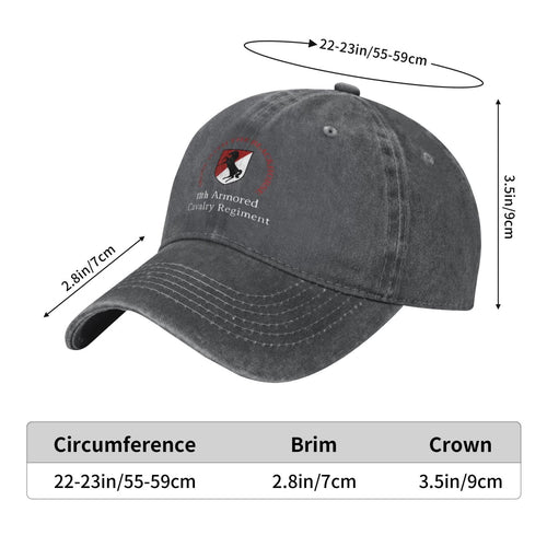 11th Armored Cavalry Regiment Printed unisex baseball cap adjustable cap outdoor sunshade trucker hat